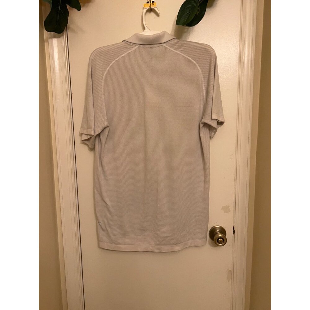Lululemon Polo Shirt Performance Men’s Large~. Lightweight Athletic Tennis Prepp - Picture 8 of 13